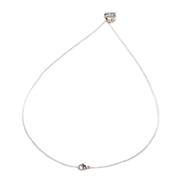 Kvinnor Halsband Ihåligt Hjärtformad Strass Dekoration Utsökt Smycken Hängsmycke Halsband
