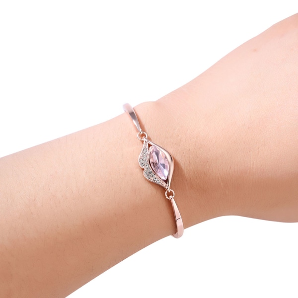 Utsökt kvinnor flickor charm med strass armband armband dekoration smycken tillbehör