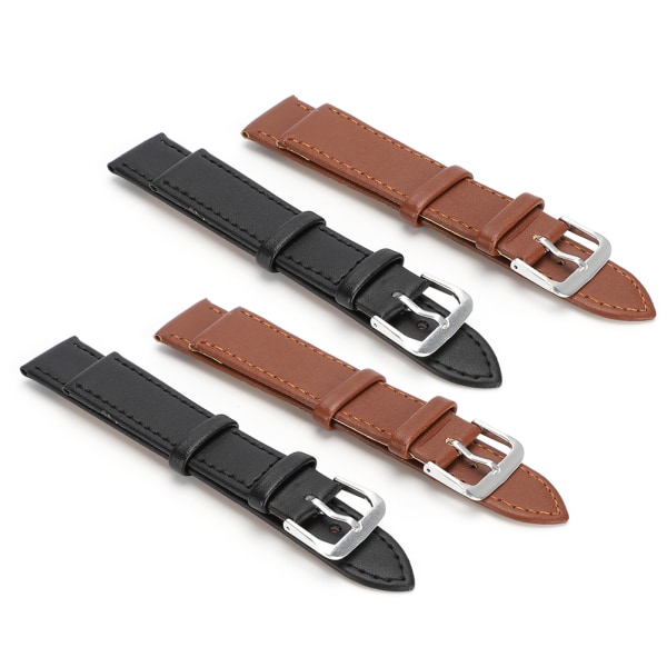4st PU-läder Universal Pin Watch Klockarmband Watch