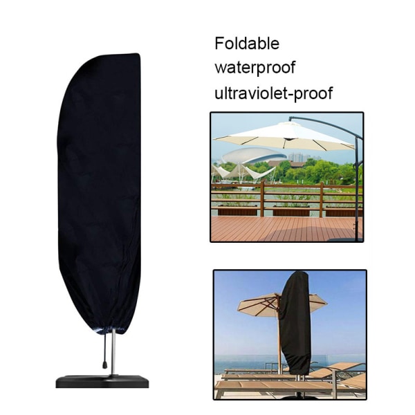 Cantilever parasolbetræk 265X 40/70/50cm/Ultraviolet-resistent, parasolbetræk, vandtæt haveparasolbetræk, farveskiftende, til udendørs udvisning