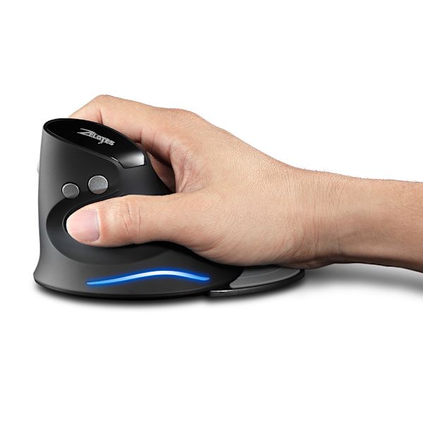 Gamingmus med 5 D Rocker, ergonomisk mus med 2400 DPI 12 programmerbara knappar Handledsstöd, RGB vertikala spelmöss anslutna för PC Laptop E Sports G