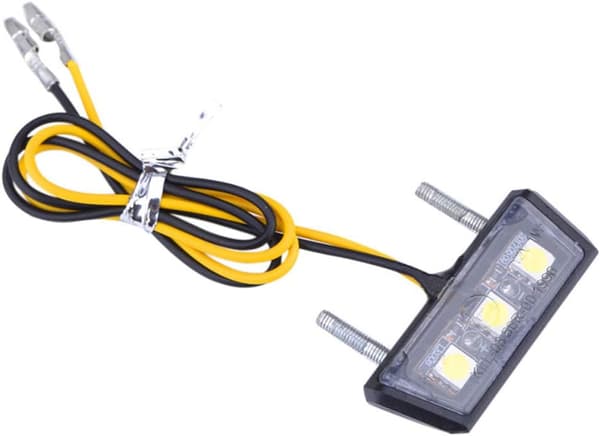 1 stk. Motorcykel nummerplade lys 3 SMD LED chip Mini Tiny Lampe