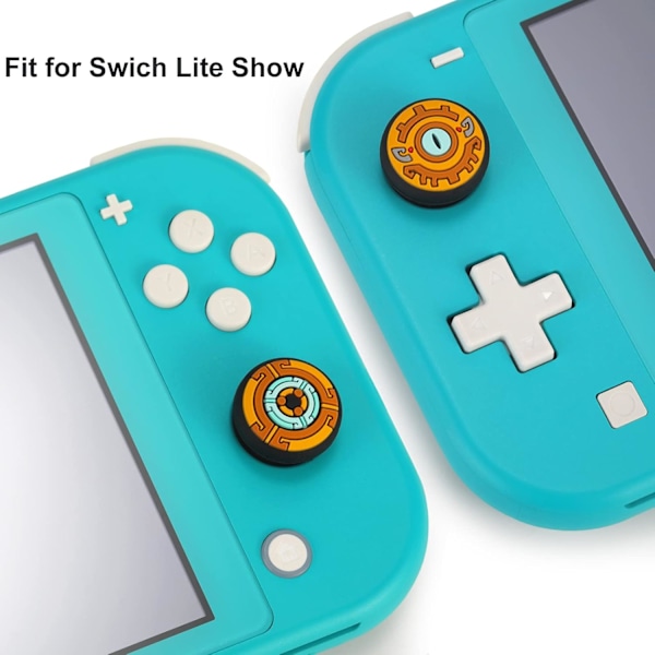 Söta tumgreppskydd för Nintendo Switch/Lite/OLED, silikon för Zelda Tears of The Kingdom Analog Joystick-knappskydd Tumgrepp 3D Analog Cap för