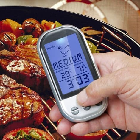 Trådlös digital matlagningstermometer Sond Ugn och grill Timer och larm