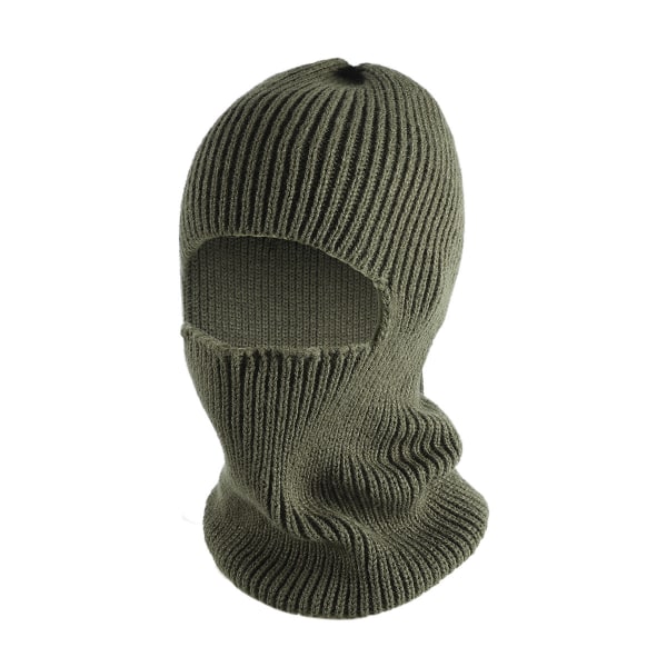 Stickad Balaclava Balaclava Motorcykel Balaclava Halsvärmare Öronvärmare Stickad mössa med Pompom Beanie med Halsvärmare Vinter Balaclava för cykling S