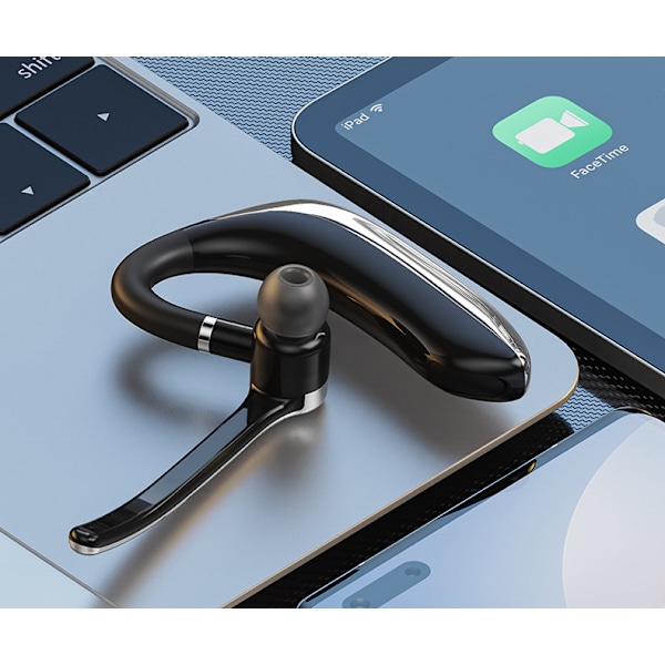 Bluetooth headset, trådlöst headset med uppgraderad AI-brusreducerande mikrofon, Bluetooth hörlur med ett öra med mute för mobiltelefoner, perfekt för dator,