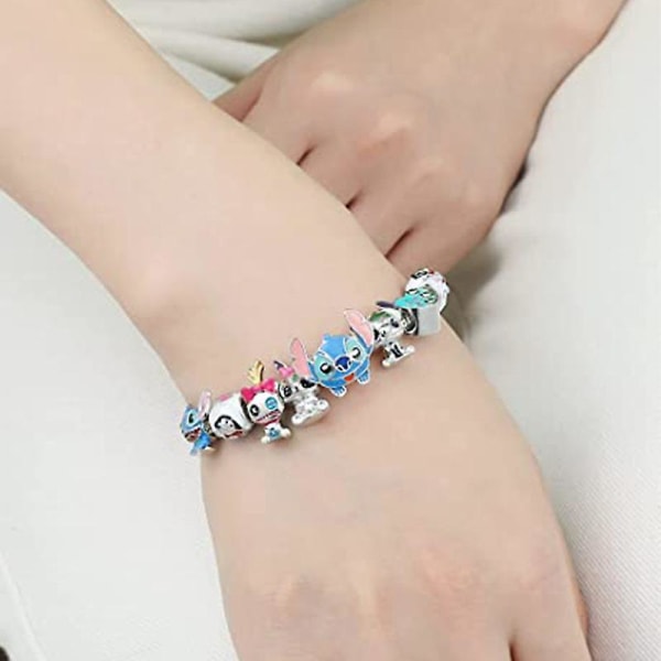 Berlockarmband Lilo And Stitch Smycken För Kvinnor Barn I Love You,8,26In,hane