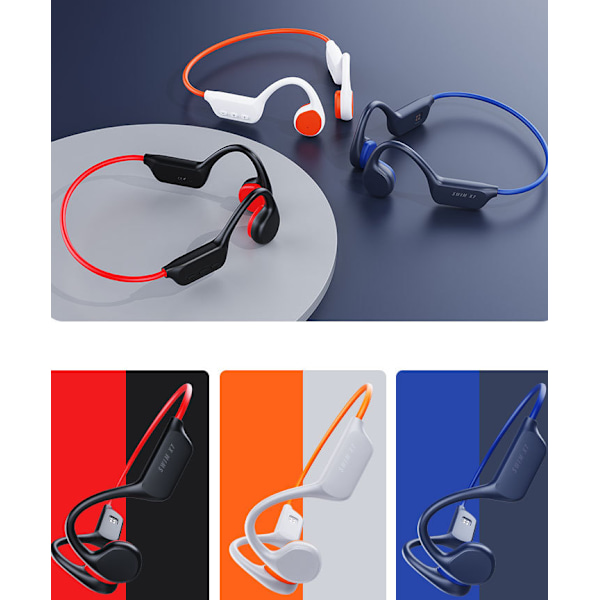 Bone Conduction Hörlurar Bluetooth Hörlurar Trådlösa hörsnäckor Running Headset Trådlösa Bone Conduction hörlurar Bluetooth med Mic Open Ear Headp