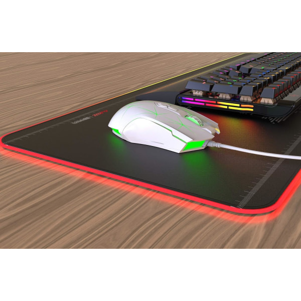 AJ52 Watcher RGB-spelmus, programmerbar 6 knappar, ergonomisk LED-bakgrundsbelyst USB spelmöss Dator Bärbar PC