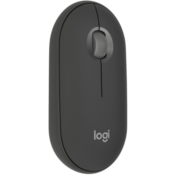 Logitech Pebble Mouse M350s, elegant trådlös Bluetooth mus, lätt, lätt att byta, kompatibel med Windows, macOS, iPadOS, Android, ChromeOS