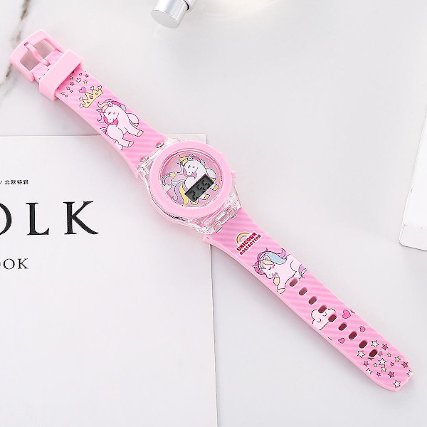 Girls set, 2 st födelsedags set för barn,unicorn Glow Watch,barn, unisex