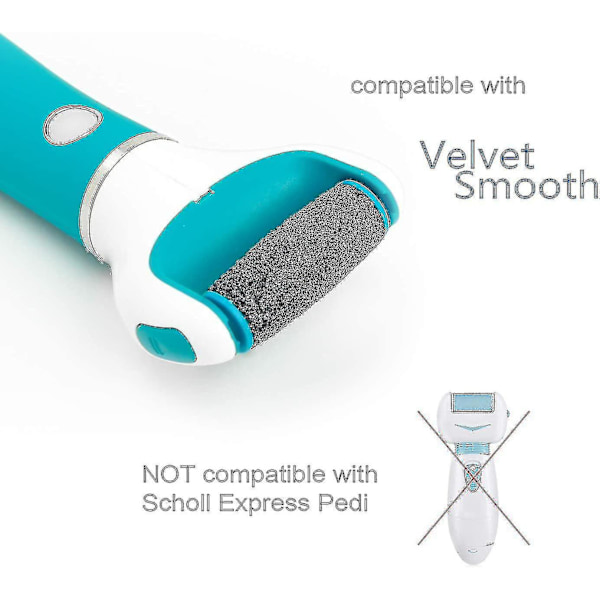 10Pack Scholl Velvet Smooth Pedi Replacement Roller Heads Refills