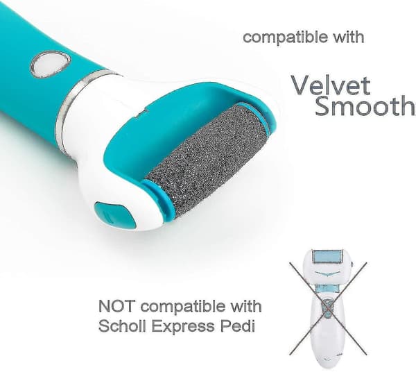 10Pak Scholl Velvet Smooth Pedi Replacement Roller Heads Refills