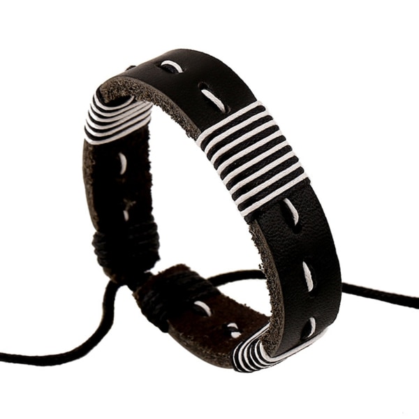 Unisex moderiktigt vävt armband armband Faux kohud flätat armbandstillbehör