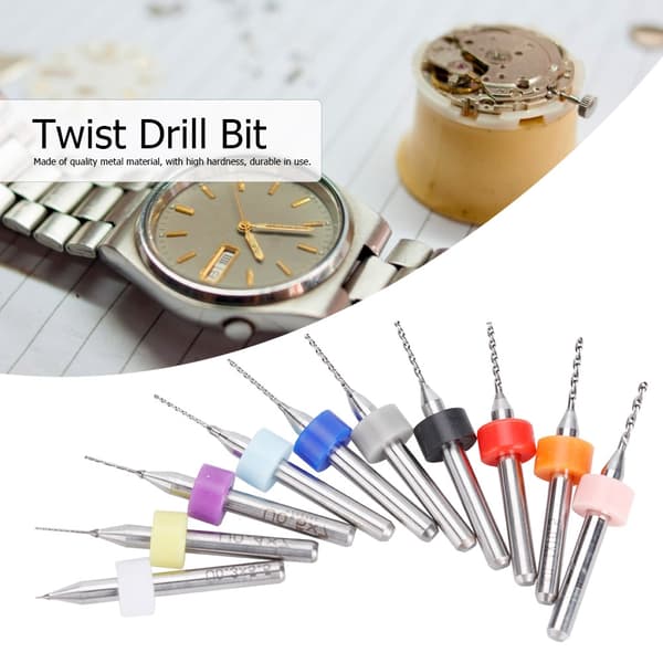 10 st/ set 0,3-1,2 mm Tungsten stål spiralborrskaft Hålgravyr skärverktygsbit