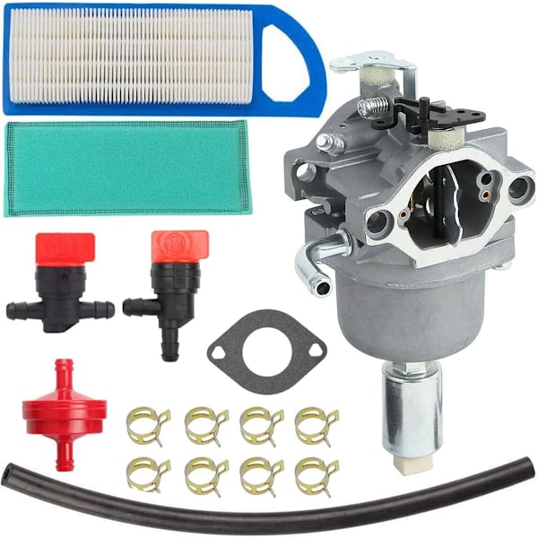 Kaasutin Briggs & Stratton 594593 591731 590400 796078 498811 794161 795477 14.5HP - 21HP Kaasuttimen säätösarja polttoaineletkulla Ilmansuodatin Ga