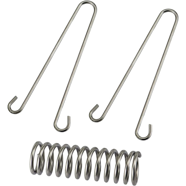 Set med 8 dragfjädrar för campingtält, skärmsegel - Tillbehör - Spännfjädrar för säker montering - Rostfritt stål - Vindtät - Repspänning