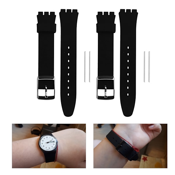 2st mjuk silikon 17mm19mm watch