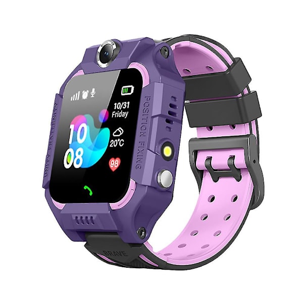 Barn Barn Smart Watch Ficklampa Plats Fjärrfotografering Sos Hjälp Telefon Watch,vuxen,Lila