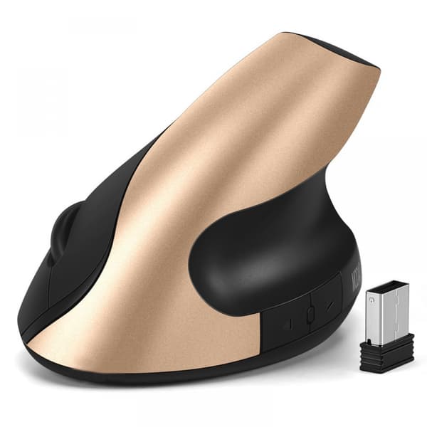 Mus trådlös Bluetooth bärbar dator och dator Precision (torrbatteriversion guld)