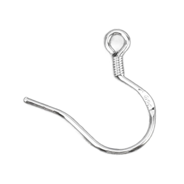 60 st örhängskrokar Kit 925 silverpläterade örhängen krokar DIY smyckestillbehör kit