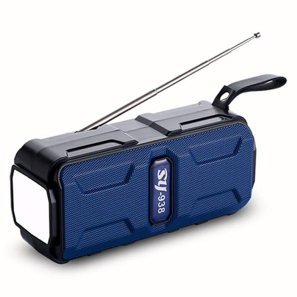 Emergency Solar Radio, självdriven vevradio med LED-ficklampa, AM FM WB väderradio med 2000mAh uppladdningsbart batteri för Smart Phone Emergenc