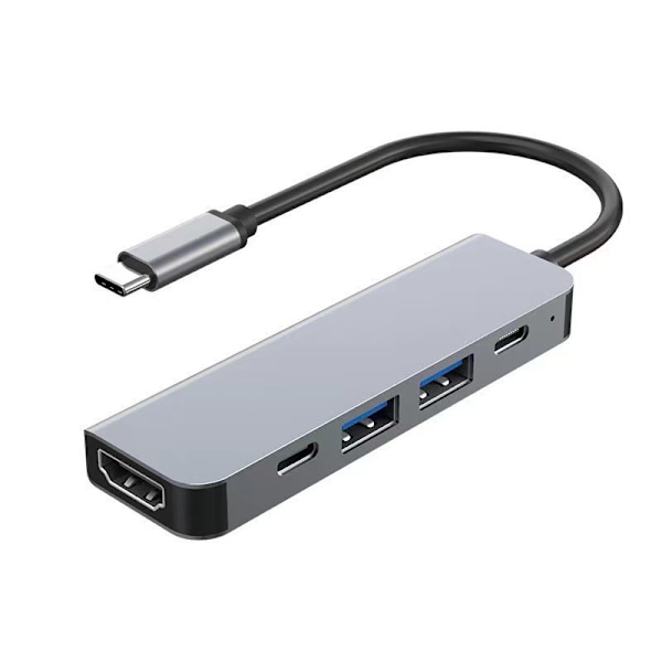 USB-C Hub, USB-dockningsstation, USB-C-adapter, 5-i-1 för MacBook Pro Air M1/M2, 4K HDMI, USB 3.0, USB-C, 100W PD, för Apple för iPad Dell Samsung Swi