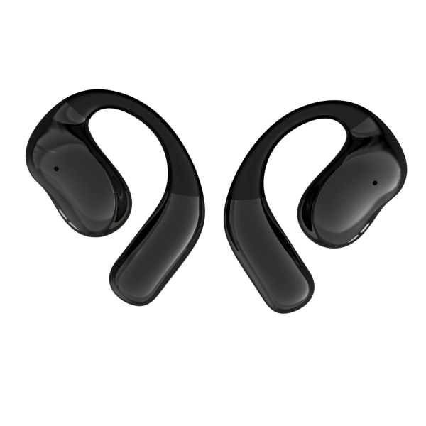 Hörlurar med öppna öron, Benledningshörlurar Bluetooth V5.3, Trådlöst vattentätt headset med fingeravtryck för Fitness Cykling Löpning (