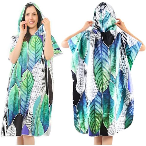 Badrocksbyte handduk Surf Poncho badhanddukar strand badhandduk Lätt och snabbtorkande mikrofiber byte handduk för vuxna simning Beach Cam