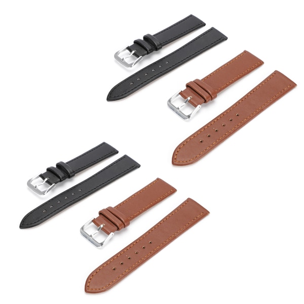 4st PU-läder Universal Pin Watch Klockarmband Watch