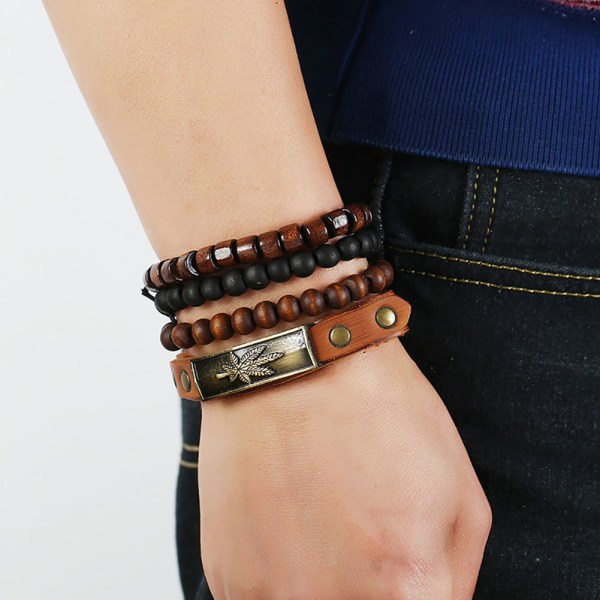 Män Kvinnor Fashionabla armband Armband Armband Ren retrostil tillbehör