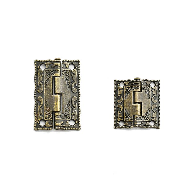 ##/4-pack Retro Mini Metallgångjärn 36 x 23 mm Brons##/