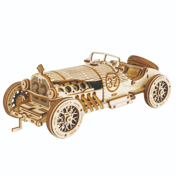 Bil Træmodel kit - 3D Puslespil Model Byggesæt - Julegaver