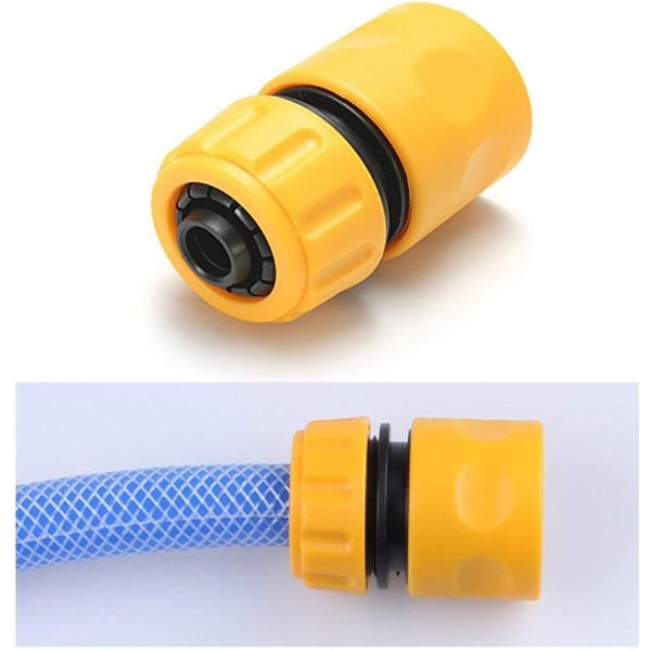 10 Pak 1/2\" Slange Hurtigkoblinger - Til Forbindelse af Slanger, Have