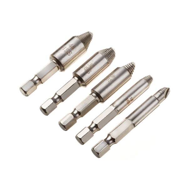 ##/Skadad Bult- och Skruvutdragare 5-pack Dubbelhuvud Skruv##/