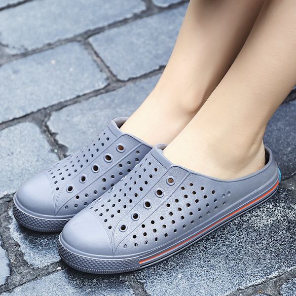 Dam & Herr (Mörkblå) Trädgårdsklomp Skor Casual Tofflor Unisex