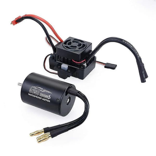 Surpass Hobby 3650 Vanntett 4-polet 3,175 mm Sensorløs Børsteløs RC Bilmotor + 60A ESC