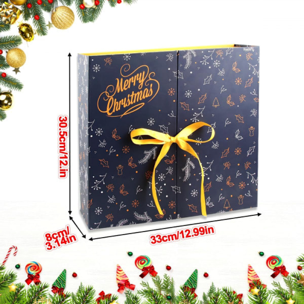Adventskalender, DIY Adventskalender med 24 julklappsaskar