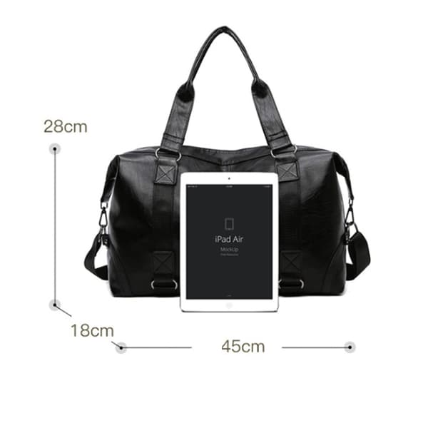 Brun PU skulder crossbody rejsetaske
