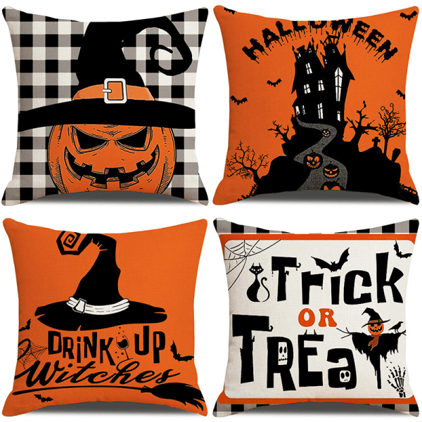 Halloween Pyntekasse Trekk 18x18 Høst Pyntekasse Trekk Dekorative