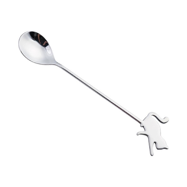 Kaffeskje med langt håndtak i rustfritt stål Kakegaffel Serviseutstyr Spoon 2