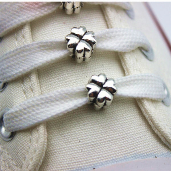 #24-stykke Snørebånd Dekoration Snørebånd Spænde DIY Clips Ring Charms Tilbehør Supplies Sticky Snørebånd Ornament#