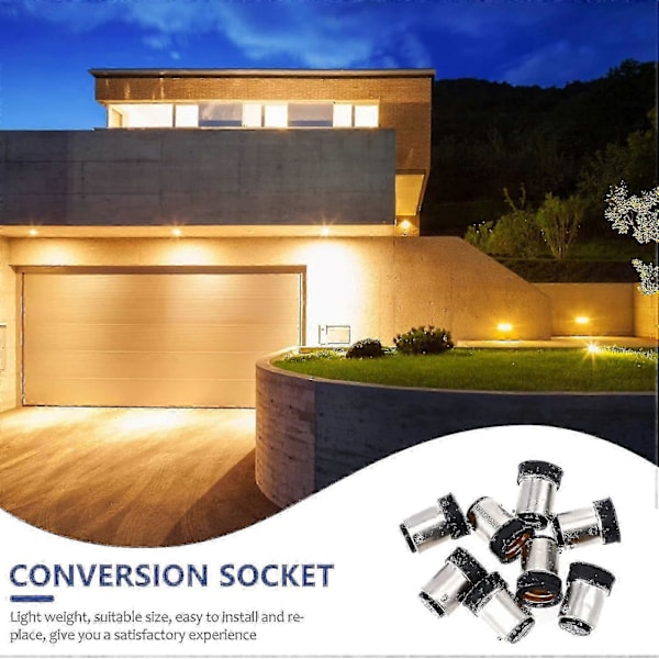 B15 Till E14 Adapter Glödlampssockel Konverterare 8 Delar Glödlampa Adapter Medium Sockel Lampa Konverterare