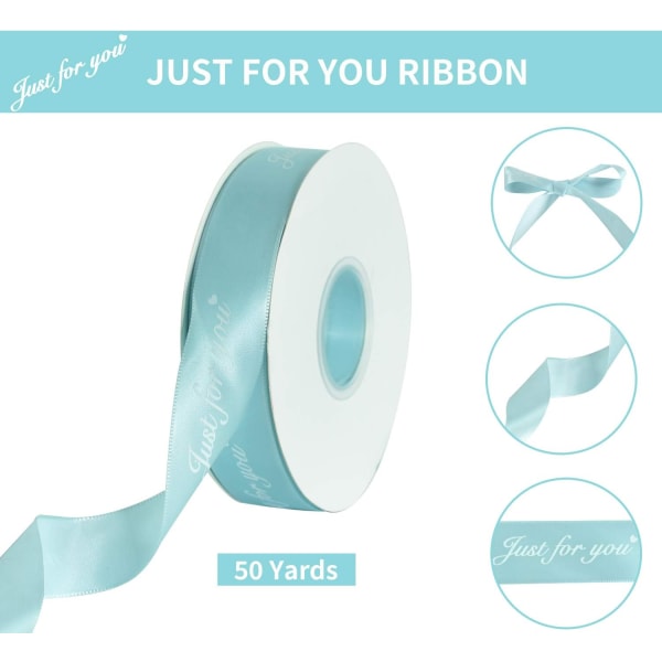 Satinbandrulle med \"Just for You\"-tryck - För bröllop, årsdag