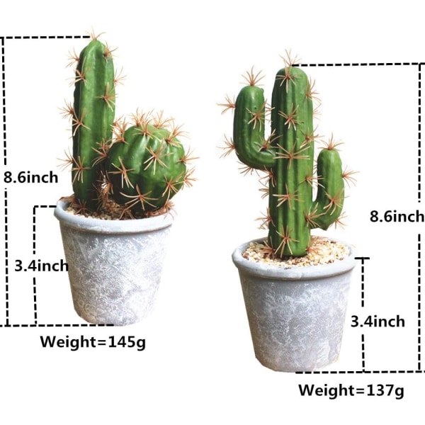 2-pack konstgjorda små plastsucculenter för inomhusbruk