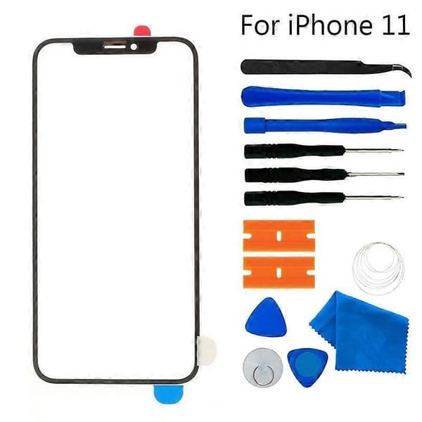 Främre Yttre Lins Glas Skärm Ersättning Reparationsverktyg Kit Kompatibelt iPhone 12 Pro Max for iPhone XR