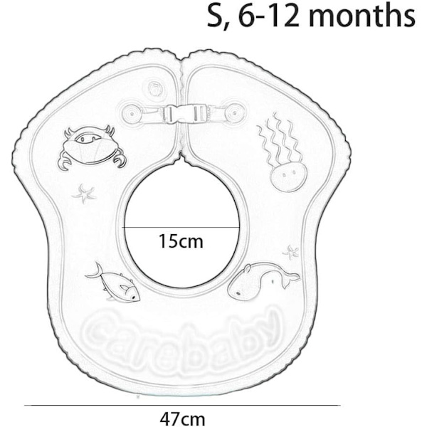 1 År (Størrelse: S) Baby Svømme Ring Svømme Ring Armhule Sirkel
