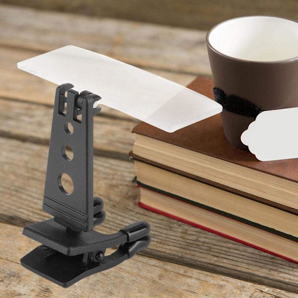 1.5X 2.5X 3.5X Förstoringsglas med plastfodral, klämma på, fällbart