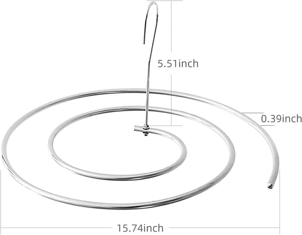 [2-pakning] Sengtøystativ, plassbesparende, multifunksjonell spiral tørking