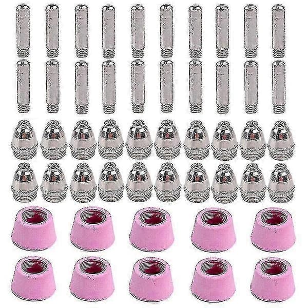 50 stk Plasma Cutter Kit Kompatibel Ag-60 Sg-55 Wsd-60 Passer Til Cut-60 Lgk-60
